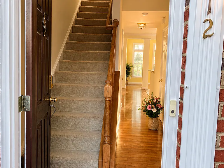 Entrance to the beautiful townhome.