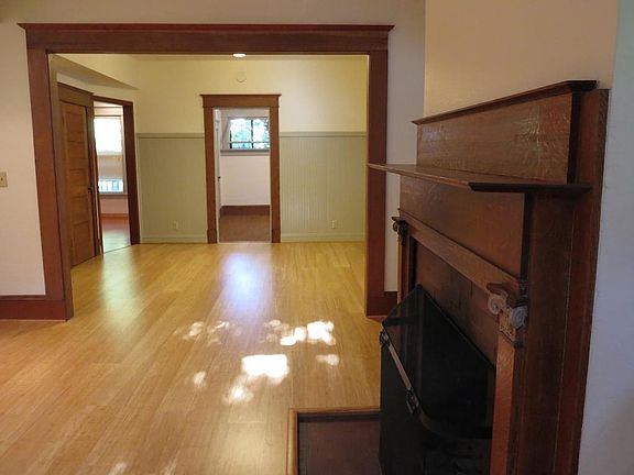 Beautiful wood floors add to a perfect flow
