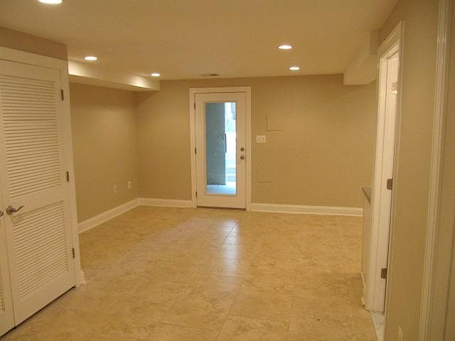 view from bedroom door to front of apt.
