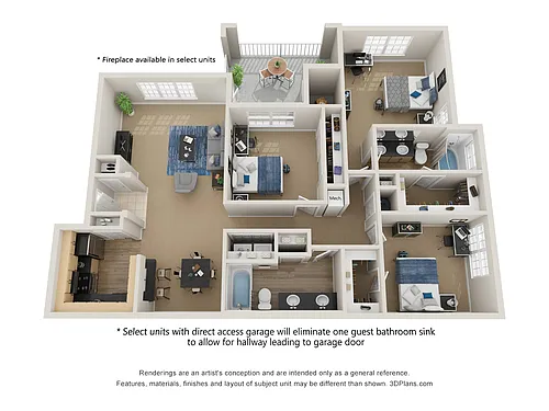 Floor plan Wisteria | Upgraded
