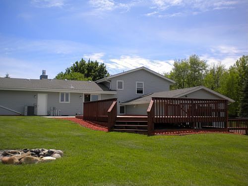 Back of home and deck