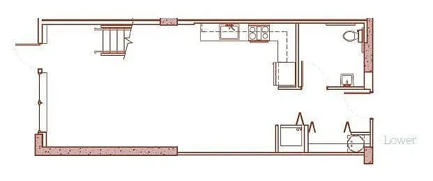 Floor plan 1x1.5 LW 13