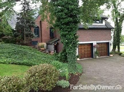 Driveway Entrance-Mahogany Garage Doors
