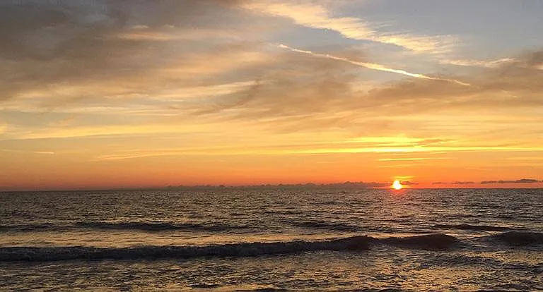 sunset on Englewood Beach- 2 miles from condo