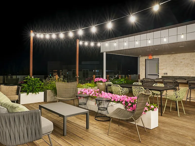 Rooftop lounge