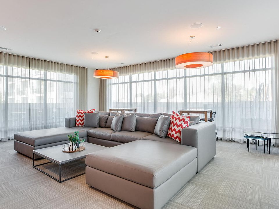 Plush lounge furniture and seating throughout the Resident Lounge