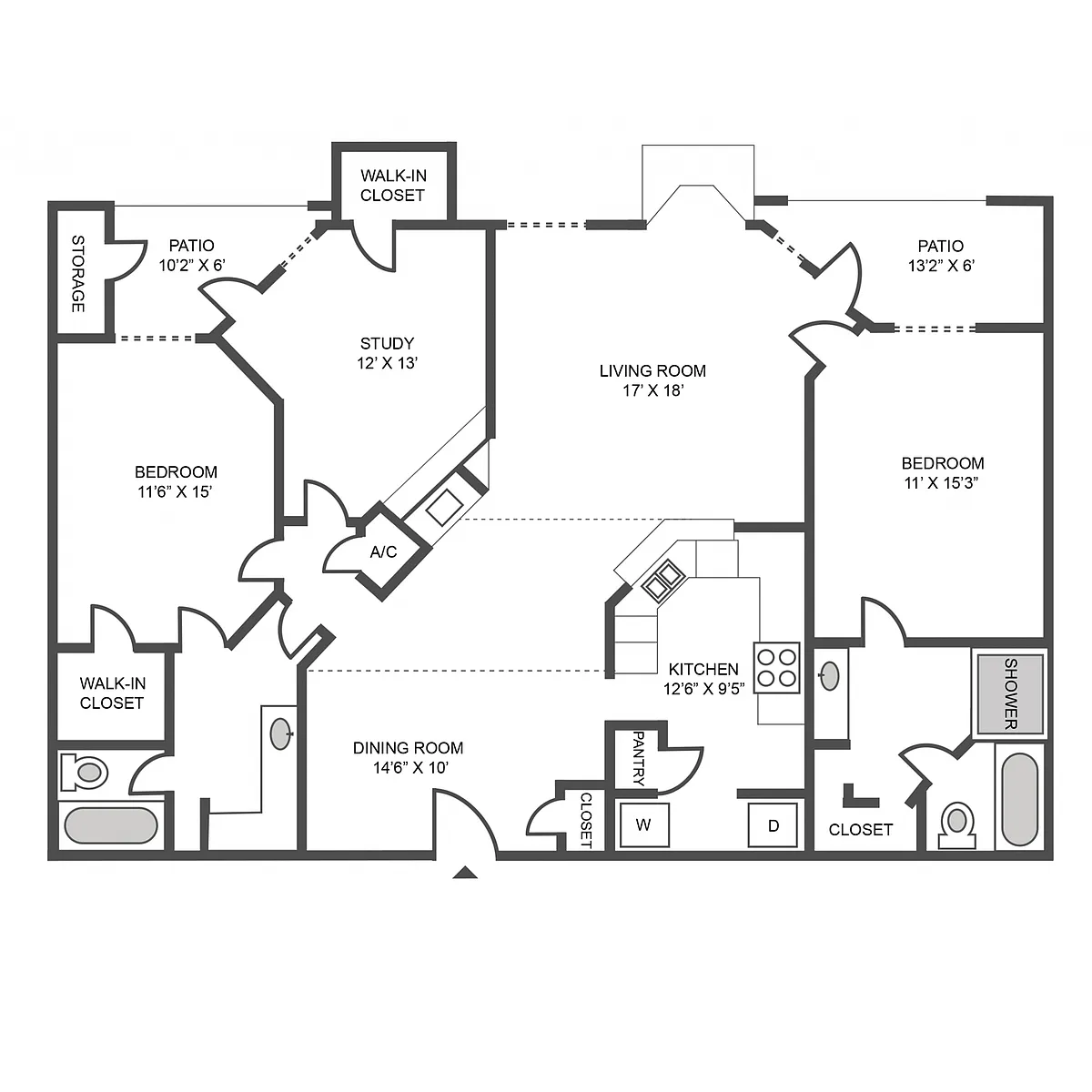 Floor plan 3A Renovation 3