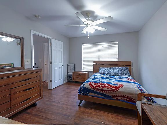 Master bedroom with bathroom