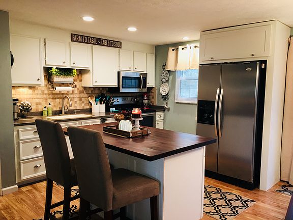Open kitchen, living, dining