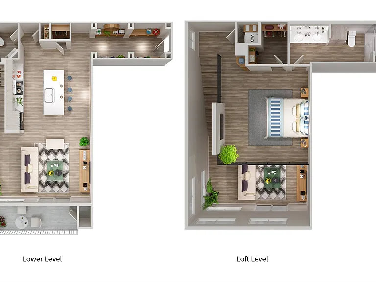 Delano | 1 Bed/1.5 Bath Loft
| 1,104 SF Delano | 1 Bed/1.5 Bath Loft
| 1,104 SF