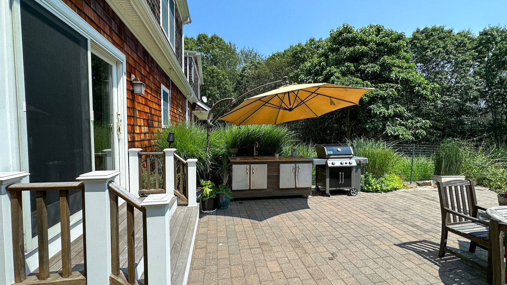  back porch and outdoor kitchen