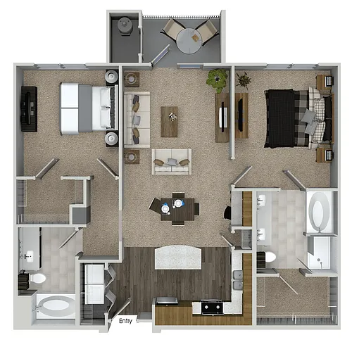 Floor plan mB2B Income Restricted