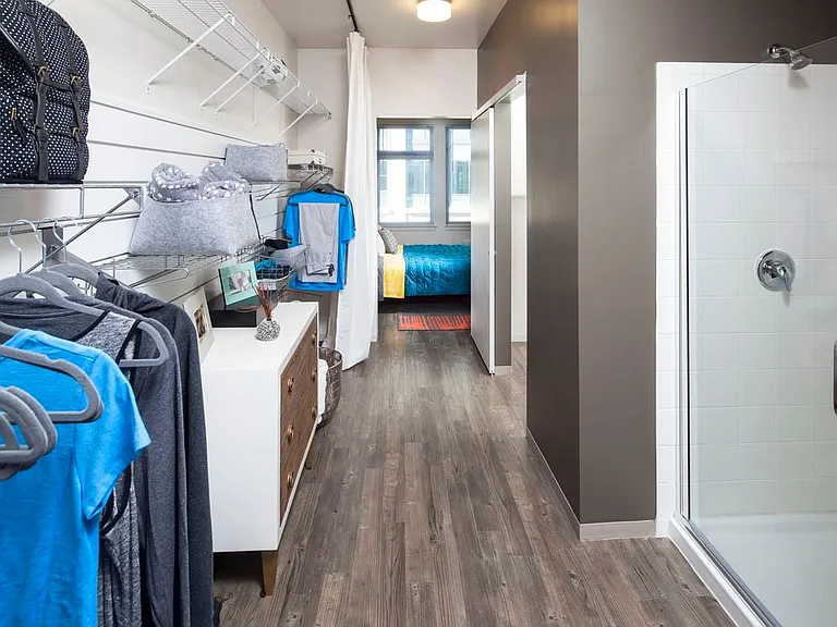 Bathroom and closet