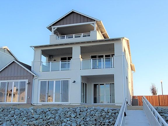 House backyard View from private boat dock area.