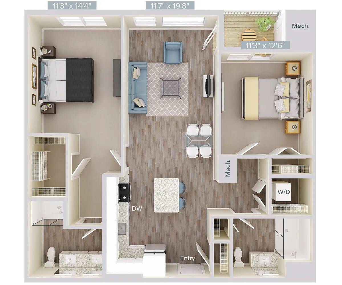 Floor plan B2-1135