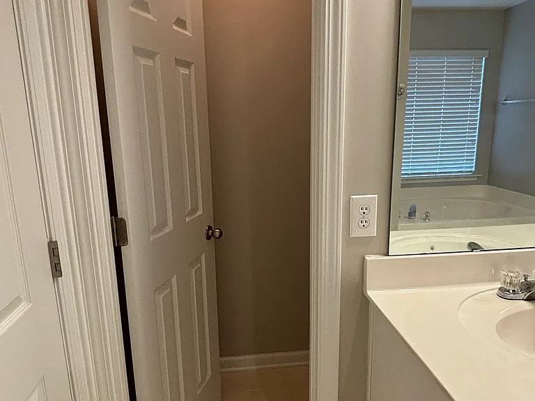 View of where the commode is.
