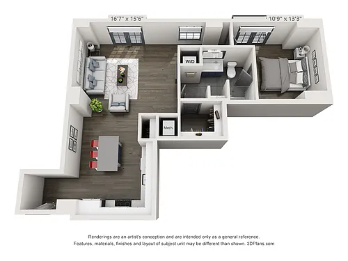 Floor plan 1E