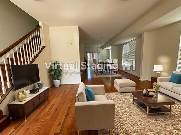 Staged living room