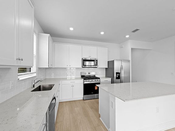 Kitchen with island