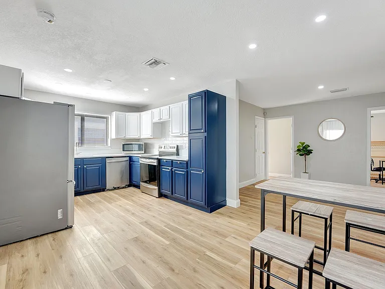 Kitchen and dining area