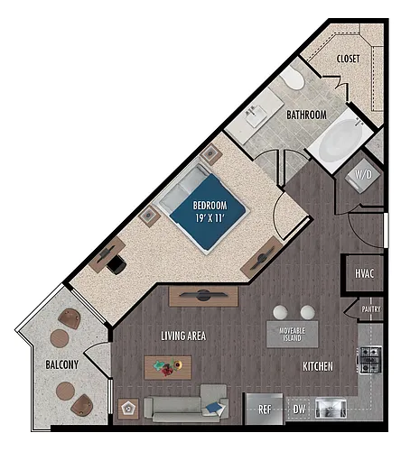 Floor plan A1-1X1