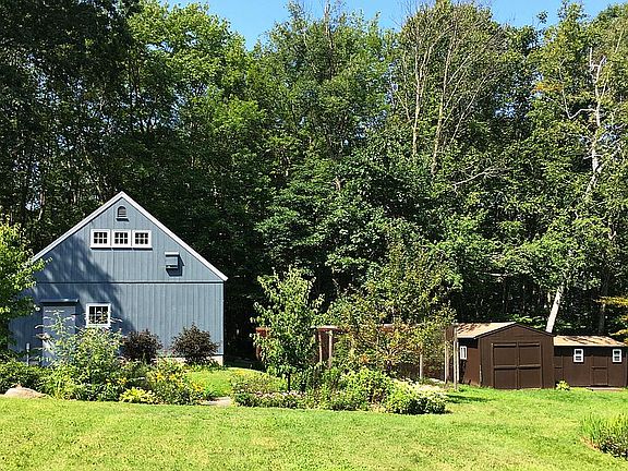 Side view of barn, and sheds