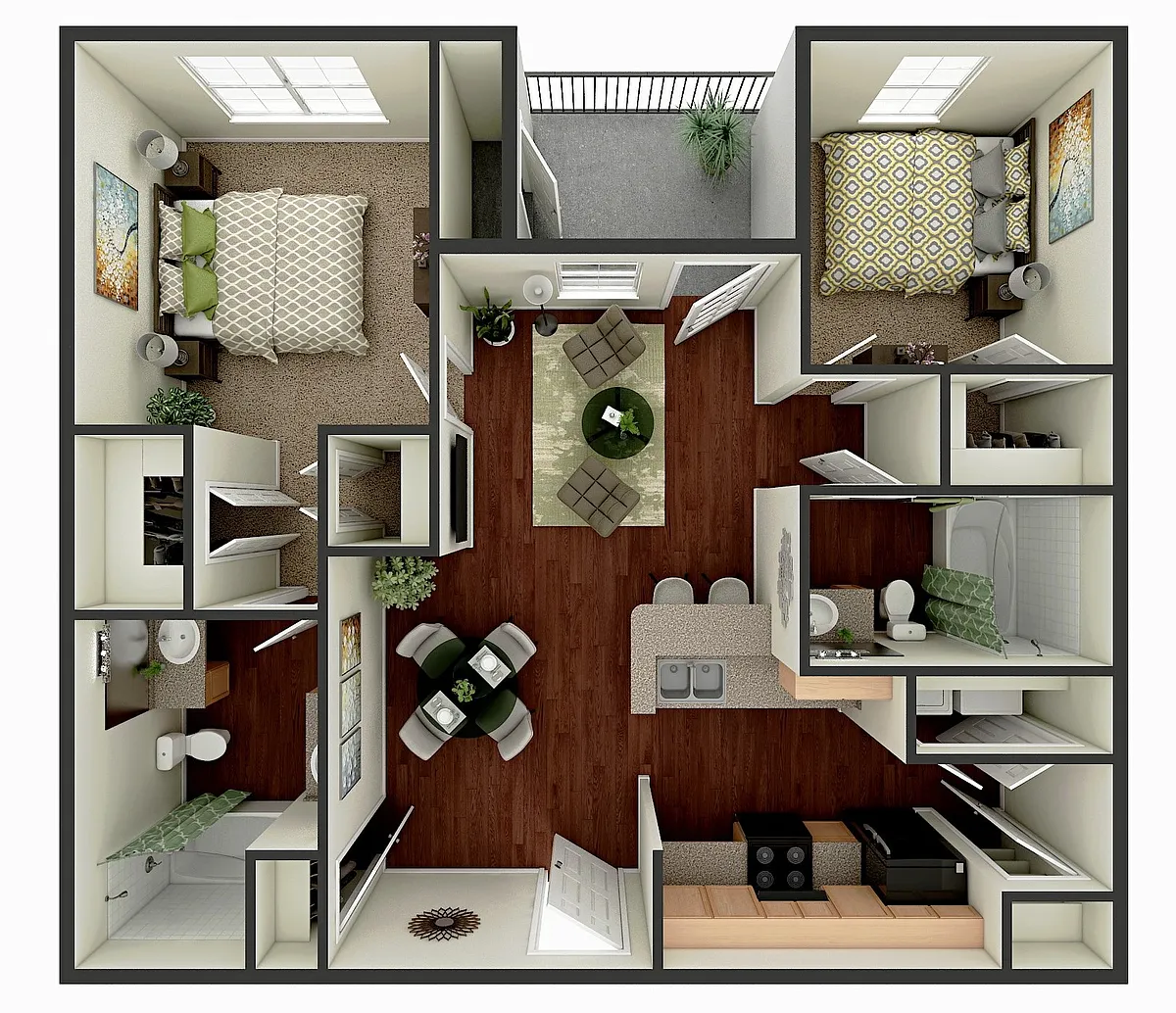 Floor plan 2 Bedroom