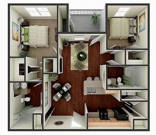 Floor plan 2 Bedroom