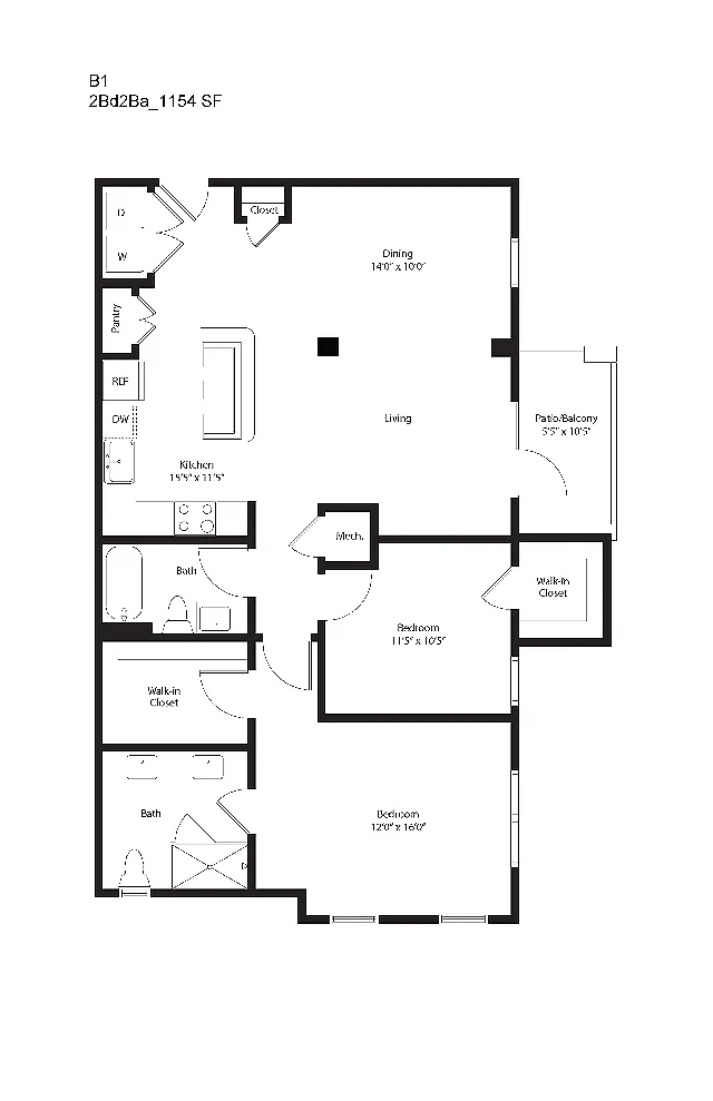 Floor plan B1