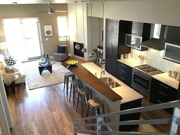 View of living room/kitchen