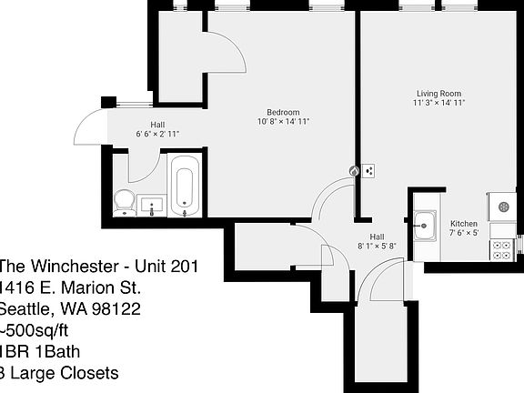 2nd image of 1416 E Marion St APT 201