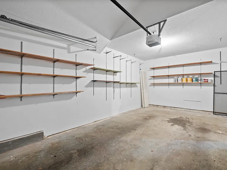 Garage with extra room for storage