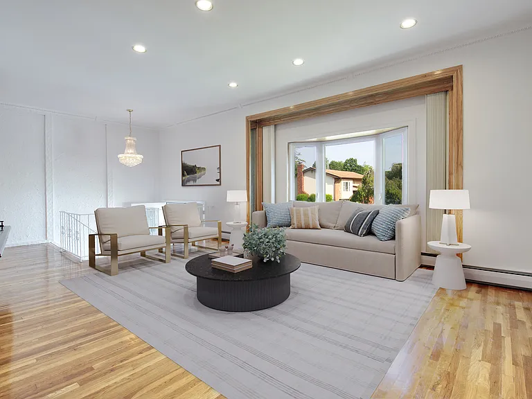 Virtually staged Living Room