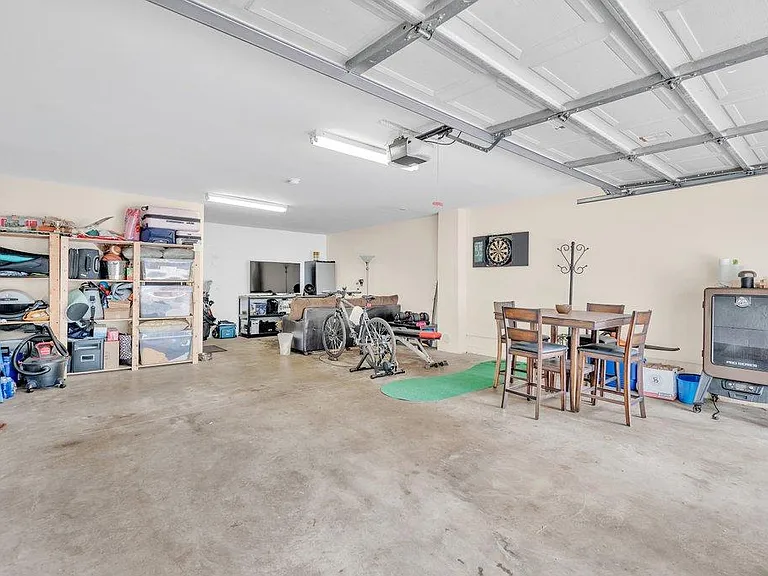 Oversized attached private garage