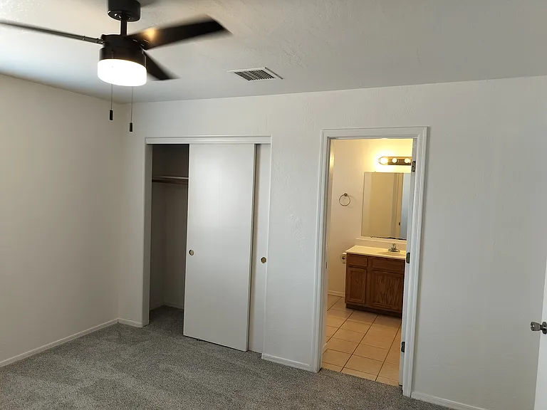 Bedroom 1 and full bath