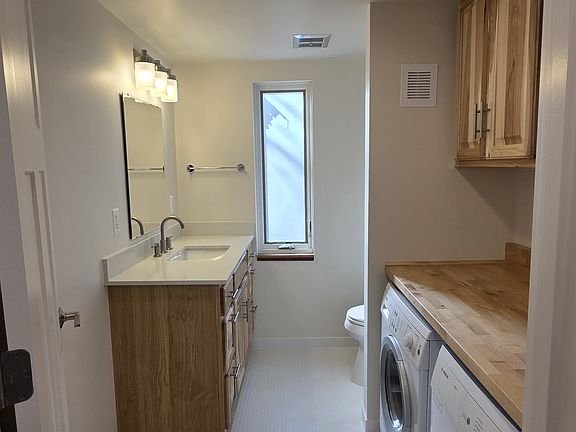 downstairs bath/laundry