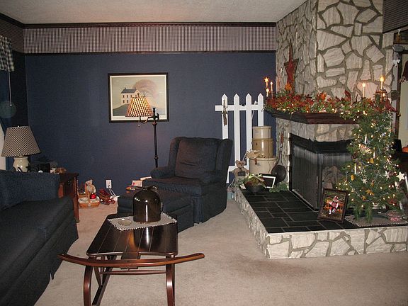 Living Room with Fireplace