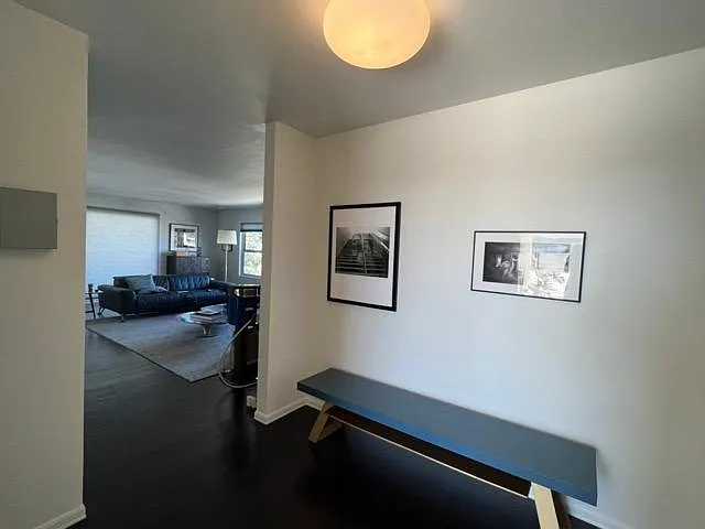 Entrance to the Penthouse with the living room to the left