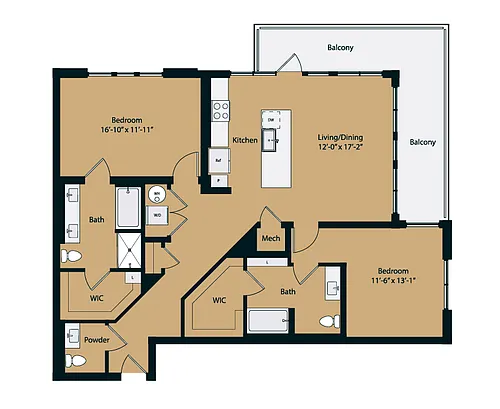 Floor plan 2C