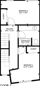4 bedroom floor plan - Floor 2 4 bedroom floor plan - Floor 2
