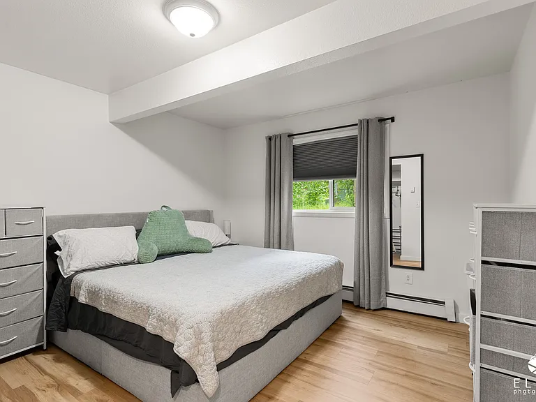 Master bedroom with full bathroom.
