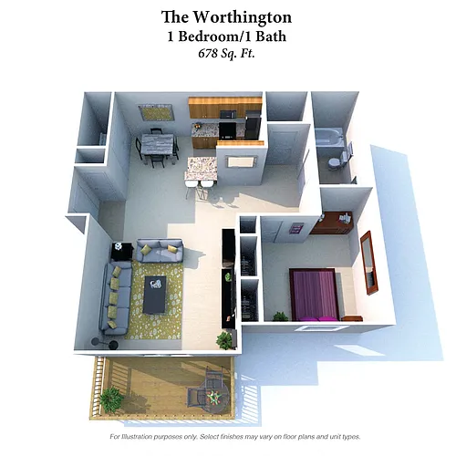 Floor plan The Worthington