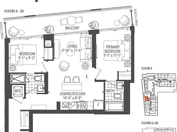 2nd image of 8 Hughson St N #2907-B