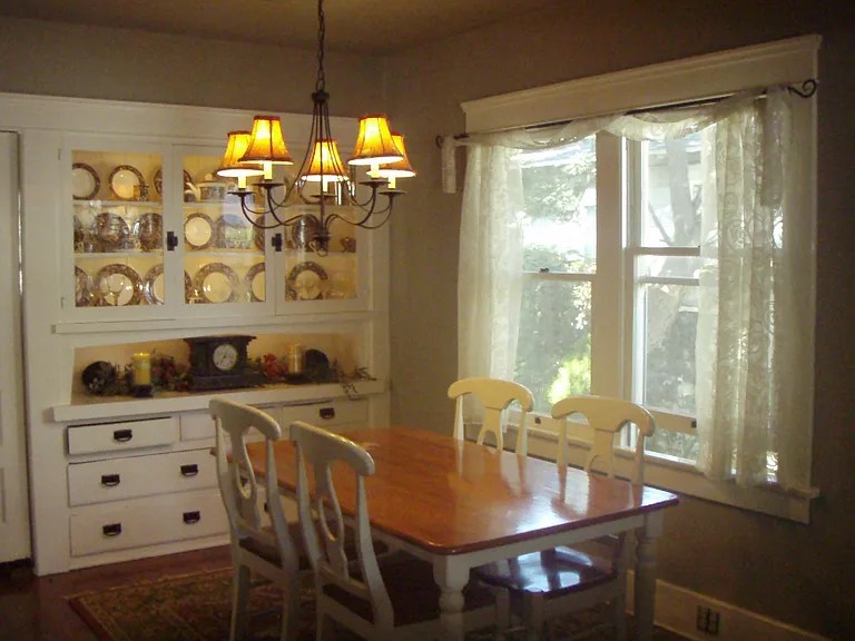 Dining room with built in