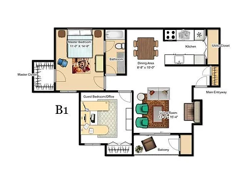 Floor plan B1