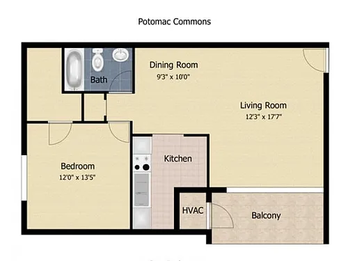 Floor plan 1 Bedroom