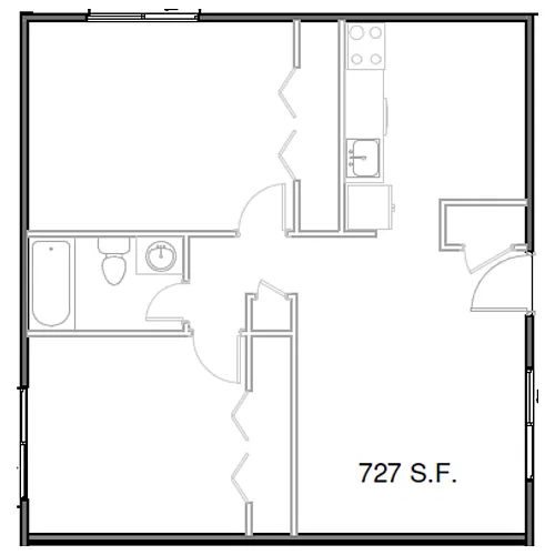 Floor plan 2-Bedroom