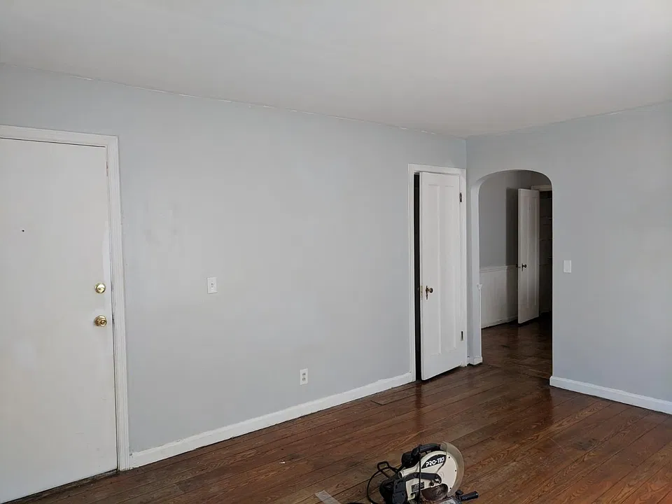 View from the living room looking back at the entrance on th