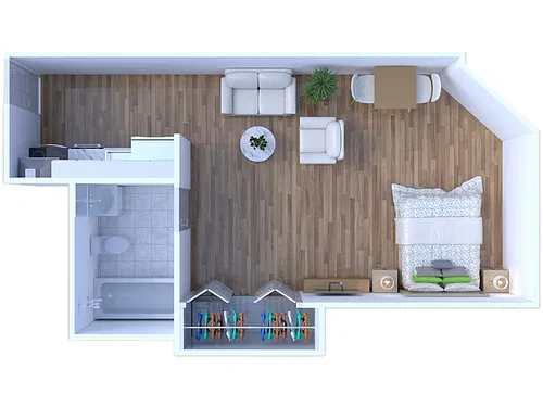 Floor plan Studio JR