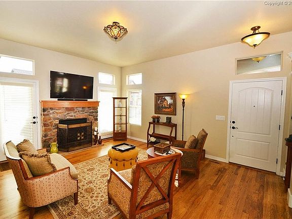 Elegant entry and living room.